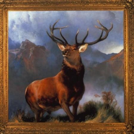19世纪维多利亚风格的着名代表画作之一，苏格兰高地《幽谷之王》将被拍卖。（图／翻摄自bbc.com）